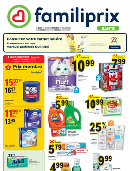 Circulaire Familiprix - Santé Circulaire Familiprix - Santé